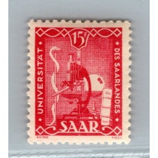 ALEMANIA SARRE 1949 Yv 252 ESTAMPILLA COMPLETA NUEVA CON GOMA